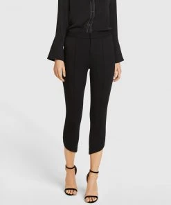 ARIS Diagonal Hem Trousers Black