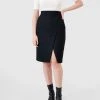 ARIS Wool Crossover Skirt Black