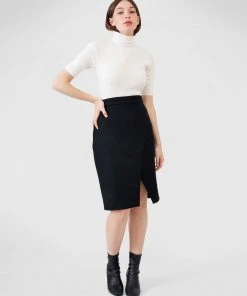 ARIS Wool Crossover Skirt Black -Deals The Style Setters Store http3A2F2Fstatic.theiconic.com .au2Fp2Faris 4556 382588 5
