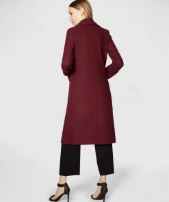 ARIS Wool Peak Lapel Coat Burgundy -Deals The Style Setters Store http3A2F2Fstatic.theiconic.com .au2Fp2Faris 4568 080768 3