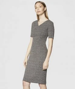 ARIS Twill Midsleeve Dress Twill Grey