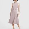 ARIS Midi Skater Dress Dusty Pink