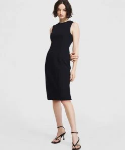 ARIS Curved Seam Dress Black