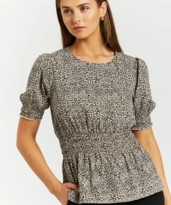 Atmos&Here Maria Shirred Waist Top Mini Animal -Deals The Style Setters Store http3A2F2Fstatic.theiconic.com .au2Fp2Fatmos here 0138 6727331 4