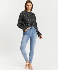 Atmos&Here Charlize Frill Detail Blouse Black Speckle -Deals The Style Setters Store http3A2F2Fstatic.theiconic.com .au2Fp2Fatmos here 0215 7246821 5