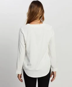 Atmos&Here Roll Sleeve Shirt White -Deals The Style Setters Store http3A2F2Fstatic.theiconic.com .au2Fp2Fatmos here 0359 6412311 3