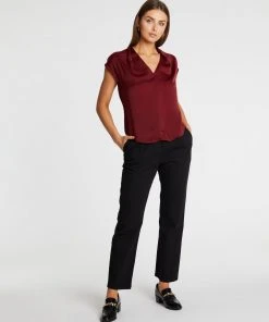 Atmos&Here Annette V Neck Blouse Burgundy -Deals The Style Setters Store http3A2F2Fstatic.theiconic.com .au2Fp2Fatmos here 0630 2619531 5