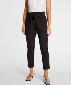 Atmos&Here Kristen Tie Waist Pants Black
