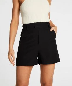 Atmos&Here Annisa High-Waisted Shorts Black