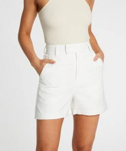 Atmos&Here Annisa High-Waisted Shorts White