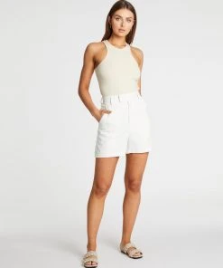 Atmos&Here Annisa High-Waisted Shorts White -Deals The Style Setters Store http3A2F2Fstatic.theiconic.com .au2Fp2Fatmos here 1016 4667331 5