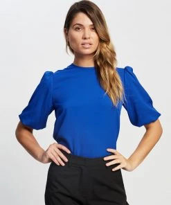 Atmos&Here Elora Blouse Cobalt Blue