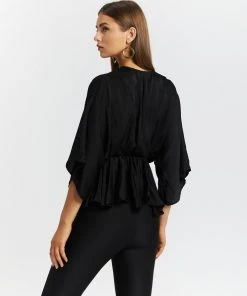 Atmos&Here Emma Drape Front Blouse Black -Deals The Style Setters Store http3A2F2Fstatic.theiconic.com .au2Fp2Fatmos here 1103 5919531 3