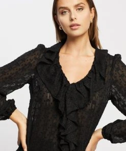Atmos&Here Willow Ruffle Blouse Black -Deals The Style Setters Store http3A2F2Fstatic.theiconic.com .au2Fp2Fatmos here 1121 0672121 4