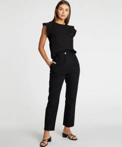 Atmos&Here Frida Frill Sleeve Blouse Black -Deals The Style Setters Store http3A2F2Fstatic.theiconic.com .au2Fp2Fatmos here 1197 8729531 5