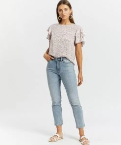 Atmos&Here Ruthie Layered Flutter Sleeve Blouse White Floral -Deals The Style Setters Store http3A2F2Fstatic.theiconic.com .au2Fp2Fatmos here 1224 7529531 5