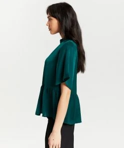 Atmos&Here Cressida Flutter Sleeve Blouse Emerald Green -Deals The Style Setters Store http3A2F2Fstatic.theiconic.com .au2Fp2Fatmos here 1230 2279921 2