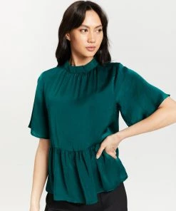 Atmos&Here Cressida Flutter Sleeve Blouse Emerald Green -Deals The Style Setters Store http3A2F2Fstatic.theiconic.com .au2Fp2Fatmos here 1301 2279921 4