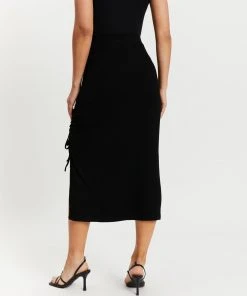 Atmos&Here Alessia Ruched Side Midi Skirt Black -Deals The Style Setters Store http3A2F2Fstatic.theiconic.com .au2Fp2Fatmos here 1492 4146821 3