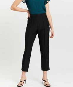 Atmos&Here Rory Pintuck Detail Pants Black