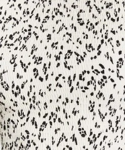 Atmos&Here Eva Shirred Frilled Shoulder Top White Mixed Spot -Deals The Style Setters Store http3A2F2Fstatic.theiconic.com .au2Fp2Fatmos here 1521 4679921 6