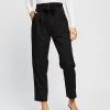 Atmos&Here Becca Tie-Front Pants Black
