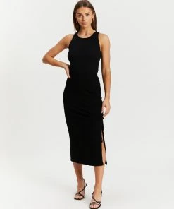 Atmos&Here Alessia Ruched Side Midi Skirt Black -Deals The Style Setters Store http3A2F2Fstatic.theiconic.com .au2Fp2Fatmos here 1661 4146821 5