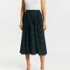 Atmos&Here Melrose Pleated Midi Skirt Green Speckle