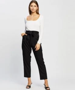 Atmos&Here Becca Tie-Front Pants Black -Deals The Style Setters Store http3A2F2Fstatic.theiconic.com .au2Fp2Fatmos here 1706 9313521 5