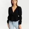 Atmos&Here Maddison Puff Sleeve Blouse Black