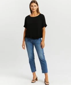 Atmos&Here Blainey Frill Sleeve Top Black -Deals The Style Setters Store http3A2F2Fstatic.theiconic.com .au2Fp2Fatmos here 2011 0760031 5