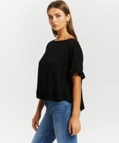 Atmos&Here Blainey Frill Sleeve Top Black -Deals The Style Setters Store http3A2F2Fstatic.theiconic.com .au2Fp2Fatmos here 2173 0760031 2