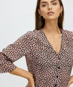Atmos&Here Jericho Shirt Nude Spot Print -Deals The Style Setters Store http3A2F2Fstatic.theiconic.com .au2Fp2Fatmos here 2605 2436721 4