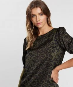 Atmos&Here Elise Blouse Khaki Leopard -Deals The Style Setters Store http3A2F2Fstatic.theiconic.com .au2Fp2Fatmos here 2612 730887 4