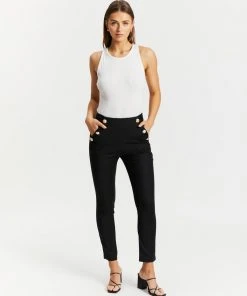 Atmos&Here Esme Button Detail Pants Black -Deals The Style Setters Store http3A2F2Fstatic.theiconic.com .au2Fp2Fatmos here 2893 4089921 5