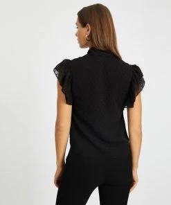 Atmos&Here Harper Tie Neck Blouse Black Dobby -Deals The Style Setters Store http3A2F2Fstatic.theiconic.com .au2Fp2Fatmos here 2919 4029531 3