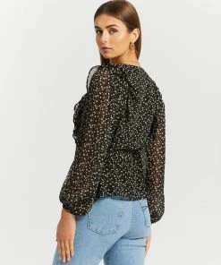 Atmos&Here Andy Puff Sleeve Frill Blouse Black Floral -Deals The Style Setters Store http3A2F2Fstatic.theiconic.com .au2Fp2Fatmos here 3157 8146821 3