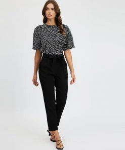Atmos&Here Mia High Neck Blouse Black Speckle -Deals The Style Setters Store http3A2F2Fstatic.theiconic.com .au2Fp2Fatmos here 3167 9709541 5