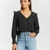 Atmos&Here Ashleigh Frill Sleeve Blouse Floral