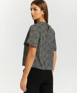 Atmos&Here Emily Flutter Sleeve Blouse Spot -Deals The Style Setters Store http3A2F2Fstatic.theiconic.com .au2Fp2Fatmos here 3195 4279921 3