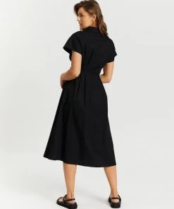 Atmos&Here Vera Midi Dress Black -Deals The Style Setters Store http3A2F2Fstatic.theiconic.com .au2Fp2Fatmos here 3285 6012231 3