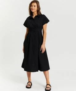 Atmos&Here Vera Midi Dress Black -Deals The Style Setters Store http3A2F2Fstatic.theiconic.com .au2Fp2Fatmos here 3285 6012231 5