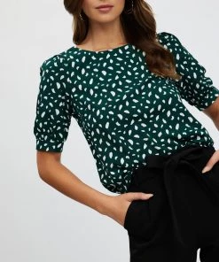 Atmos&Here Elise Blouse Teal Speckle -Deals The Style Setters Store http3A2F2Fstatic.theiconic.com .au2Fp2Fatmos here 3288 8747531 4