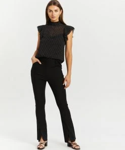 Atmos&Here Isla High Neck Ruffle Blouse Black Spot -Deals The Style Setters Store http3A2F2Fstatic.theiconic.com .au2Fp2Fatmos here 3290 4229531 5