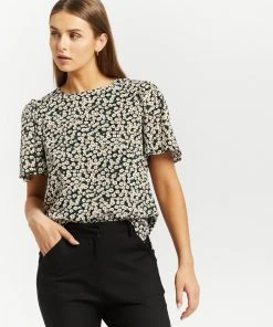 Atmos&Here Alisa Flutter Sleeve Blouse Black Floral -Deals The Style Setters Store http3A2F2Fstatic.theiconic.com .au2Fp2Fatmos here 3363 2519531 4