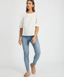 Atmos&Here Esther Puff Sleeve Smock Blouse White -Deals The Style Setters Store http3A2F2Fstatic.theiconic.com .au2Fp2Fatmos here 3372 0919531 5