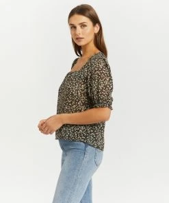 Atmos&Here Sophie Square Neck Top Dark Green Floral -Deals The Style Setters Store http3A2F2Fstatic.theiconic.com .au2Fp2Fatmos here 3387 8429531 2