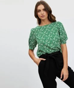 Atmos&Here Elise Blouse Green Floral -Deals The Style Setters Store http3A2F2Fstatic.theiconic.com .au2Fp2Fatmos here 3401 7747531 4