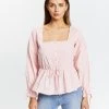 Atmos&Here Juniper Cotton Blouse Blush Pink