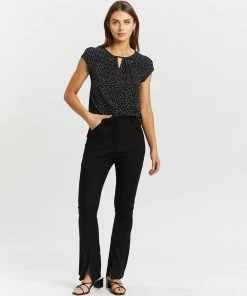 Atmos&Here Mazie Cap Sleeve Blouse Black Speckle -Deals The Style Setters Store http3A2F2Fstatic.theiconic.com .au2Fp2Fatmos here 3517 0429531 5